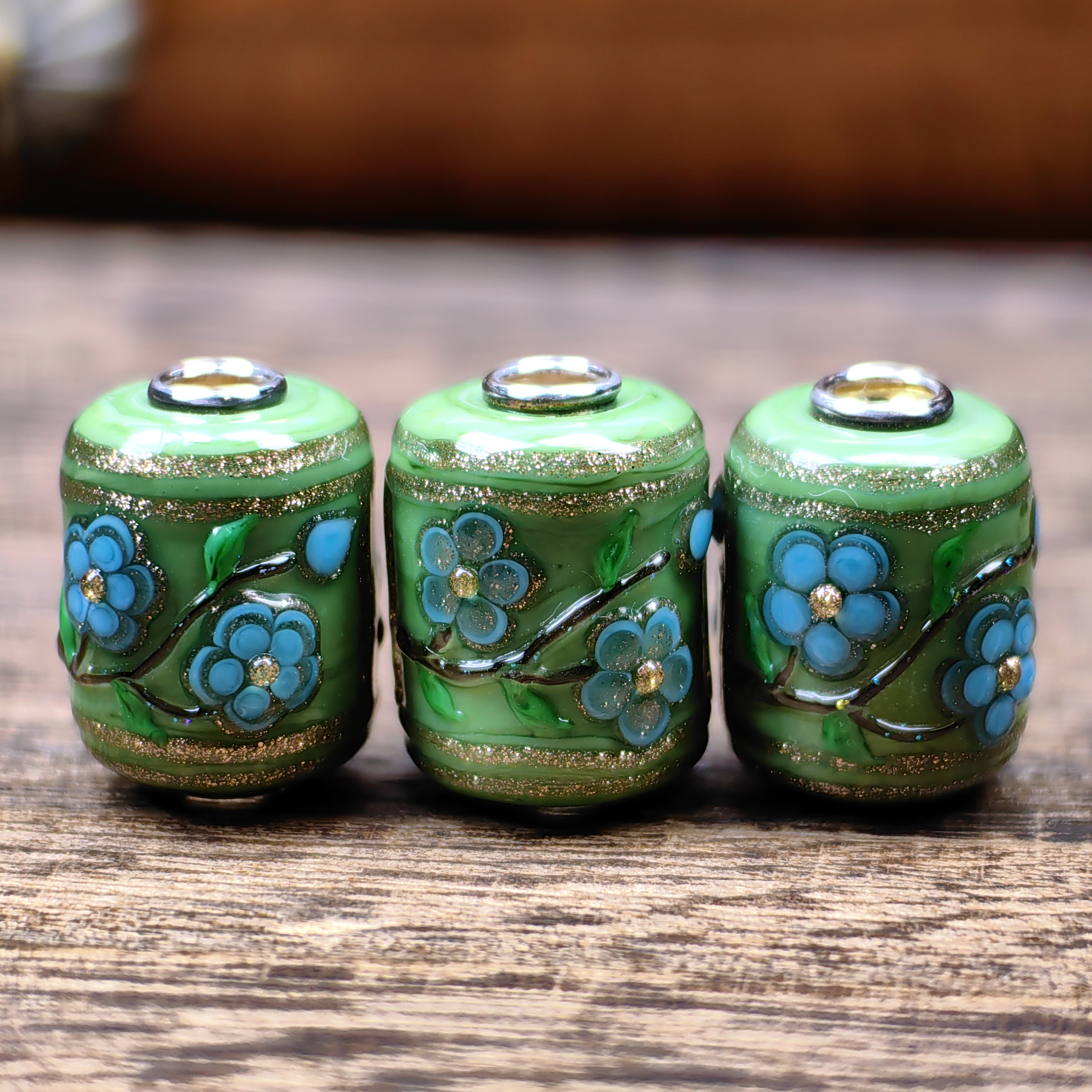 Green Turquoise Blossom