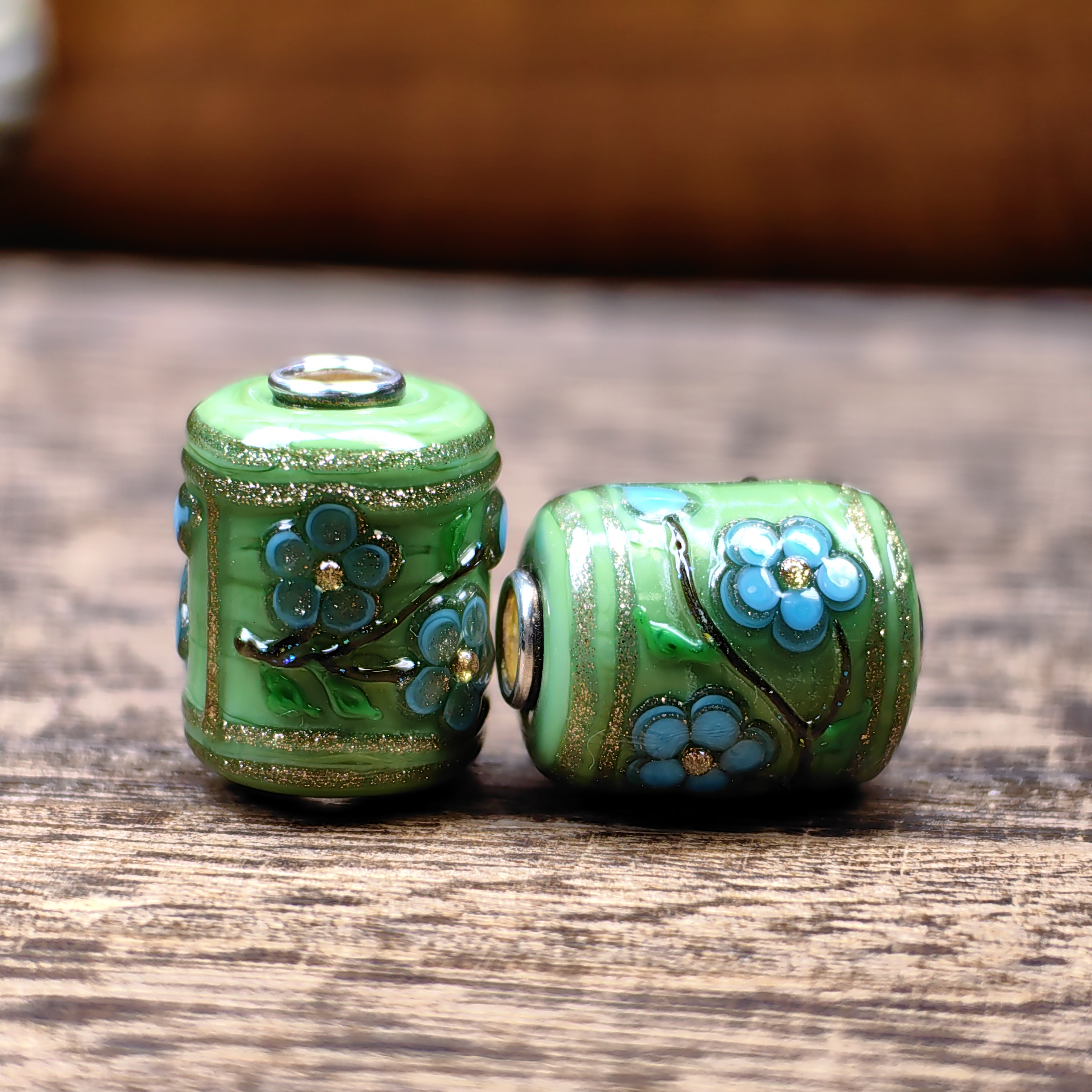 Green Turquoise Blossom