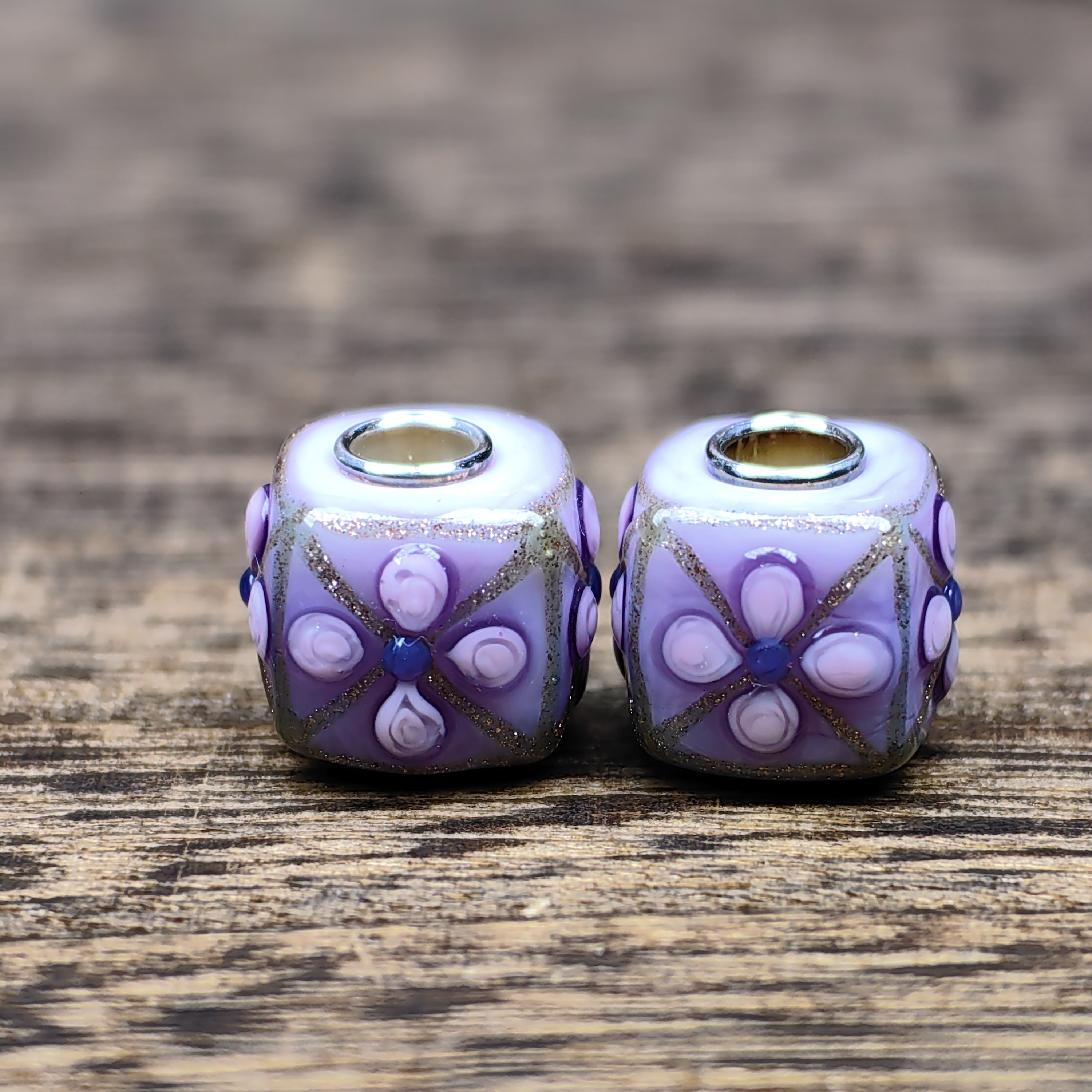 Soft Lavender Flower Cube