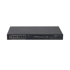 16-port 100 Mbps + 2-port Gigabit Managed PoE Switch | PFS4218-16ET-190