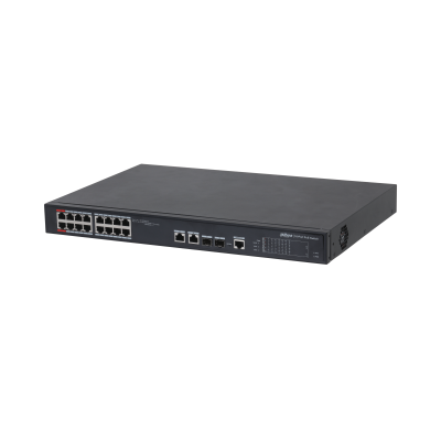16-port 100 Mbps + 2-port Gigabit Managed PoE Switch | PFS4218-16ET-190