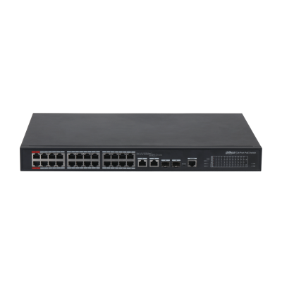24-port 100 Mbps + 2-port Gigabit Managed PoE Switch | PFS4226-24ET-240