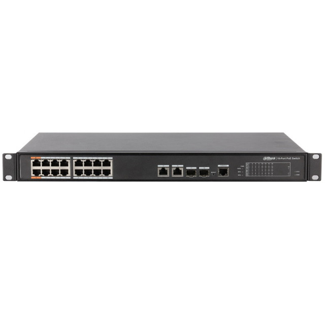 16-port 100 Mbps + 2-port Gigabit Managed PoE Switch | PFS4218-16ET-240