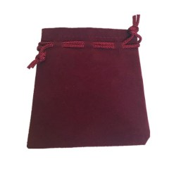 Budget Flocked Cloth Medium Pouch