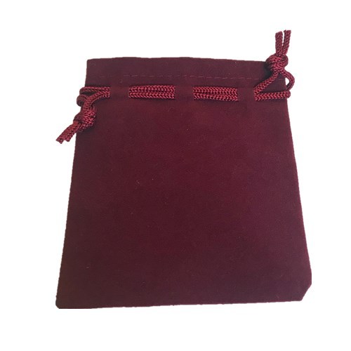 Budget Flocked Cloth Medium Pouch