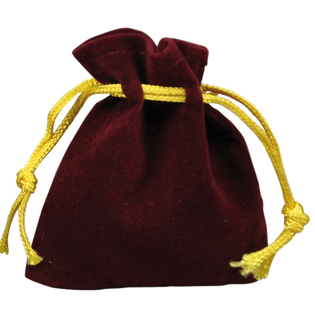 Budget Flocked Cloth Large Pouch