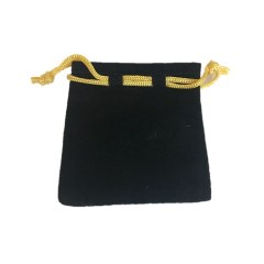 Budget Flocked Small Pouch