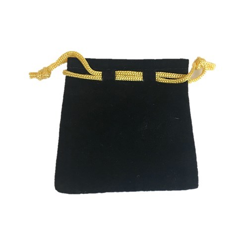 Budget Flocked Small Pouch