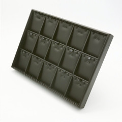 Leatherette Divided Tray with 15 x Pendant Pads