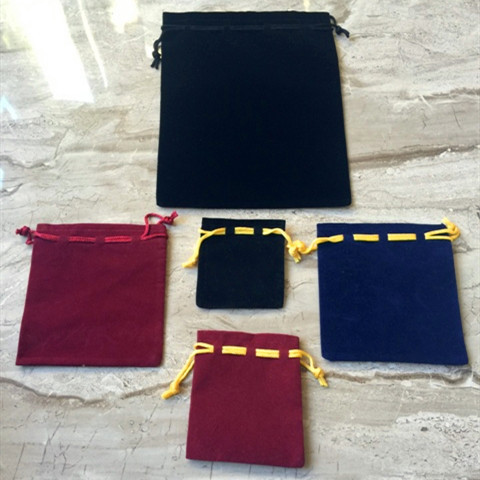 Budget Flocked Small Pouch