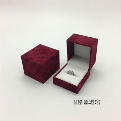 Flocked Paper Ring Box
