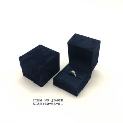 Flocked Paper Ring Box