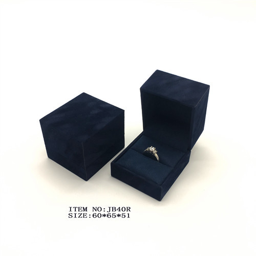 Flocked Paper Ring Box