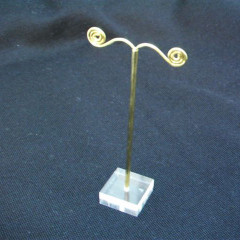 Metal-Frosted Acrylic Earring Tree