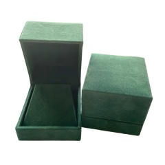 Dark Green Suede Box for Earring