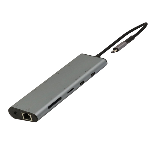 10 in 1 Hub- 4K HDMI port – support MST&SST.