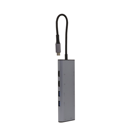 10 in 1 Hub- 4K HDMI port – support MST&SST.