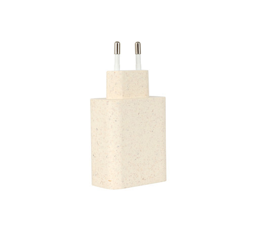 Dual Port USB-A QC3.0 & 20W PD Wall Charger | Biodegradable & Eco-friendly