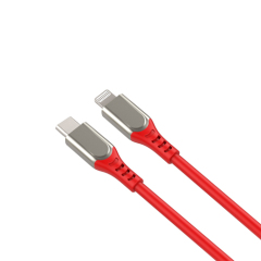 Premium Zinc-alloy & Imitative Silicon /Fabric Braiding USB-C to Lightning Cable