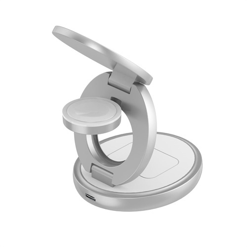 15W Qi Certified Wireless Charging Stand (iPhone 15/14/13/12/11/X), with USB Cable