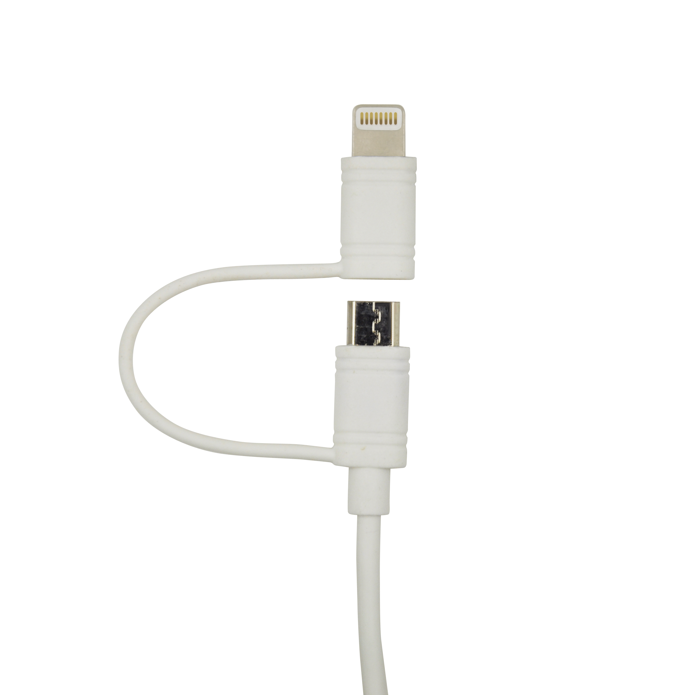 USB A to Micro & Lightning 2 in 1 multi-functional cable