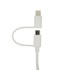 USB A to Micro & Lightning 2 in 1 multi-functional cable