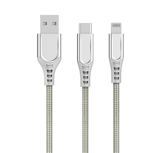 Zinc Alloy USB A to MFi Lightning Cable