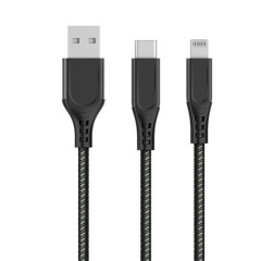 Zinc Alloy USB A to MFi Lightning Cable
