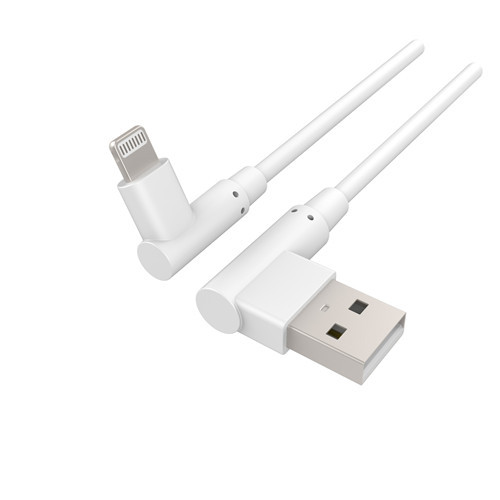 USB-A to Mfi Lightning in 90-Degree Angle for Gaming