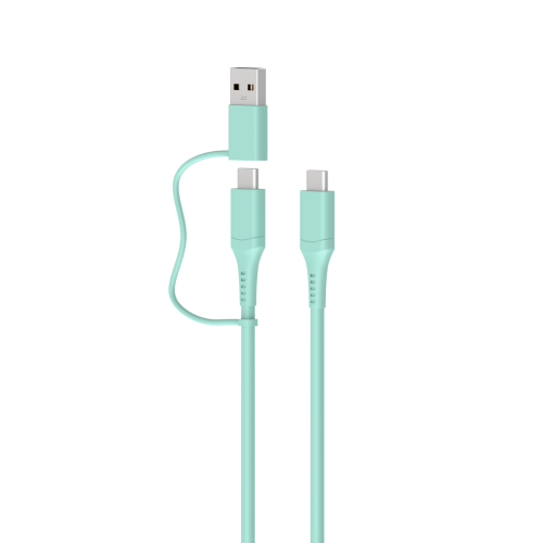 USB-C to USB-C PD 240W Max Fast Charge Cable with USB-A Adapter