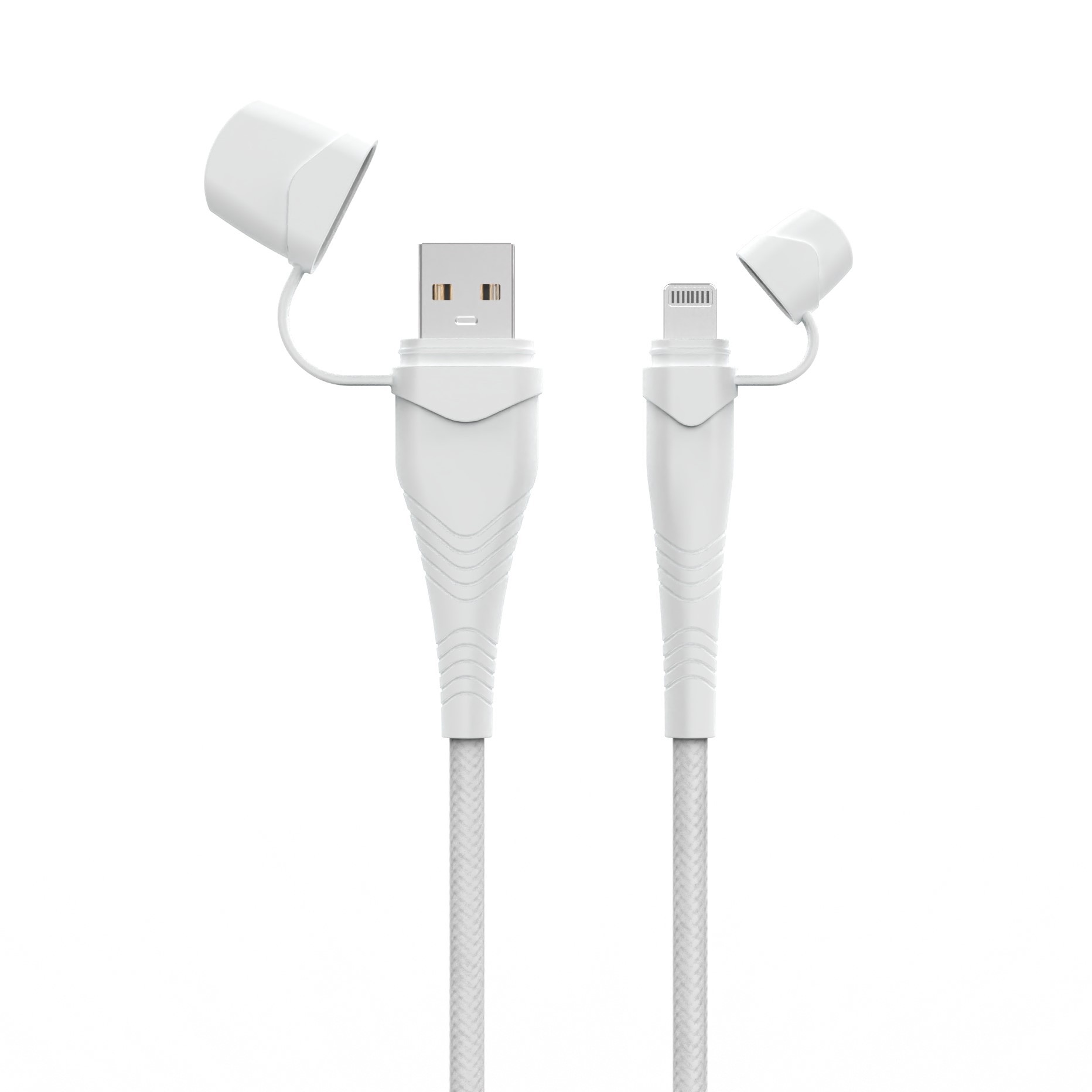 USB-A to Mfi Lightning Charge & Sync Cable with Anti-Dust Cap