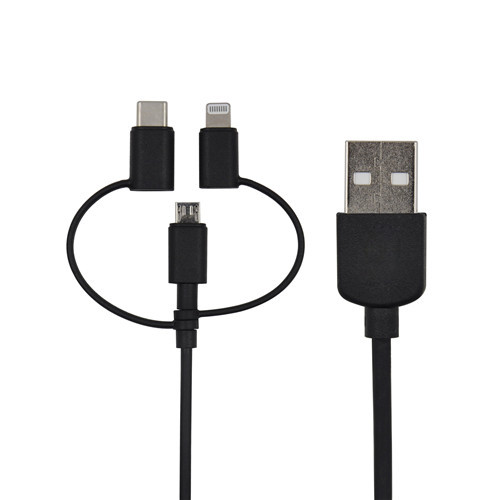 3 in 1 Multi-functional USB A to Mirco /Lightning /USB-C Charging Cable