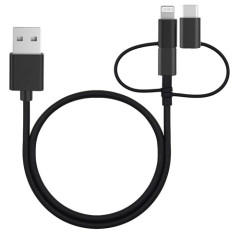 3 in 1 Multi-functional USB A to Mirco /Lightning /USB-C Charging Cable