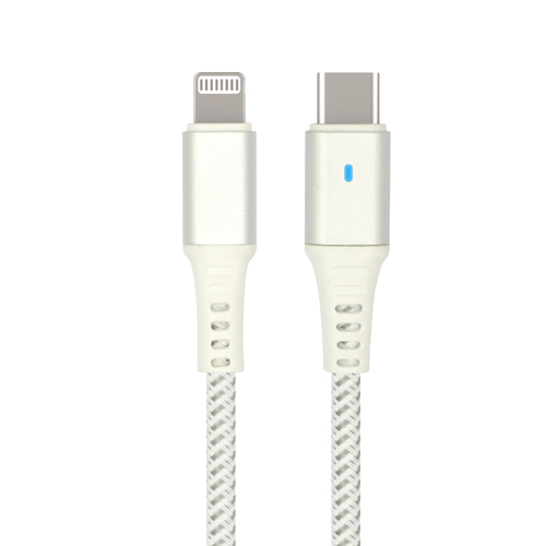 MFi Certified Smart USB C to Lightning Fast Charge PD Cable with LED Indicator