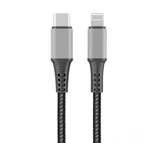 MFi USB C to Lightning Cable with Aluminum Housing