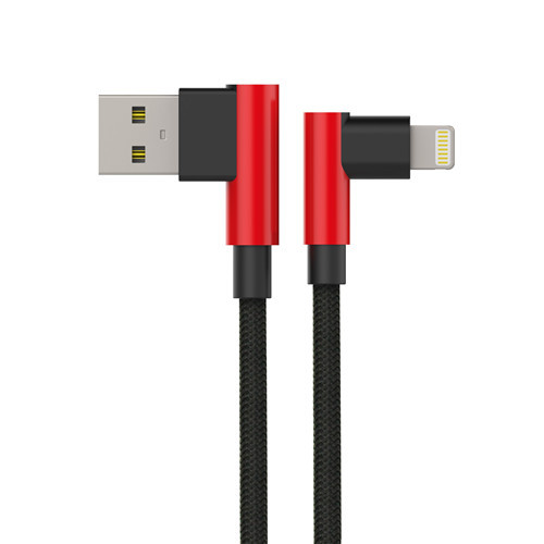 USB-A to Mfi Lightning in 90-Degree Angle for Gaming