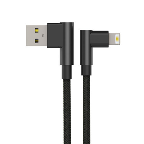 USB-A to Mfi Lightning in 90-Degree Angle for Gaming