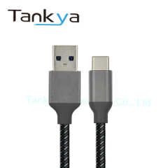 Nylon/Fabric Braided USB-A to USB-C 3.0 Charge and Data  Cable