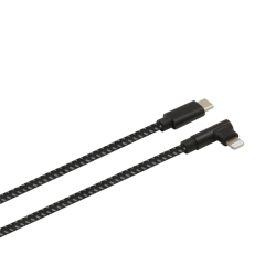 MFi USB-C to 90 Degree Lightning Cable with Aluminum Housing