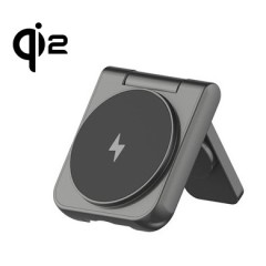 qi2 Compact 2 in 1 Wireless Charger with Stand Function