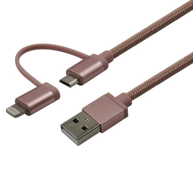 Smart 2 in 1 Lightning & Micro USB Charge & Data Cable