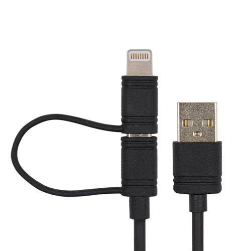 USB A to Micro & Lightning 2 in 1 multi-functional cable