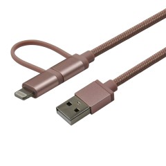Smart 2 in 1 Lightning & Micro USB Charge & Data Cable
