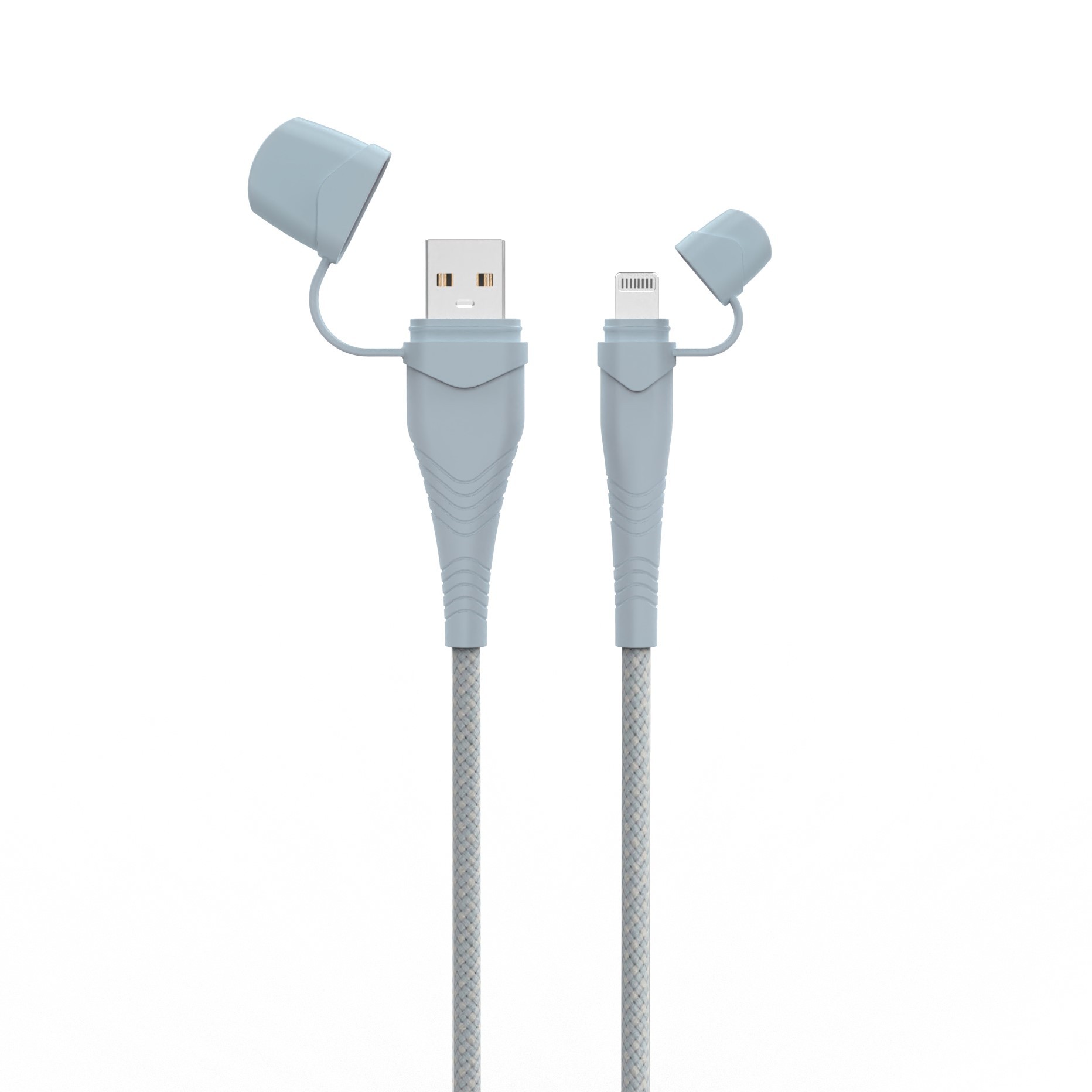 USB-A to Mfi Lightning Charge & Sync Cable with Anti-Dust Cap