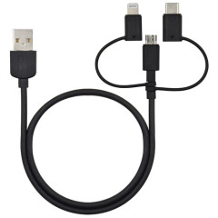 3 in 1 Multi-functional USB A to Mirco /Lightning /USB-C Charging Cable