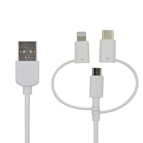 3 in 1 Multi-functional USB A to Mirco /Lightning /USB-C Charging Cable