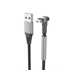 USB A to Mfi Lightning Gaming Cable with Standing Function