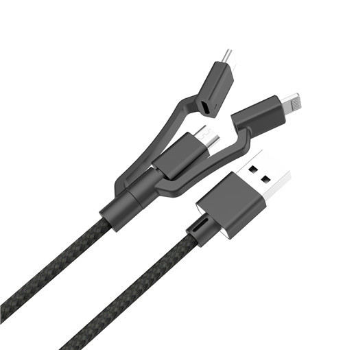3 in 1 Multi-functional USB A to Mirco /Lightning /USB-C Charging Cable