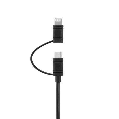 USB A to Micro & Lightning 2 in 1 multi-functional cable