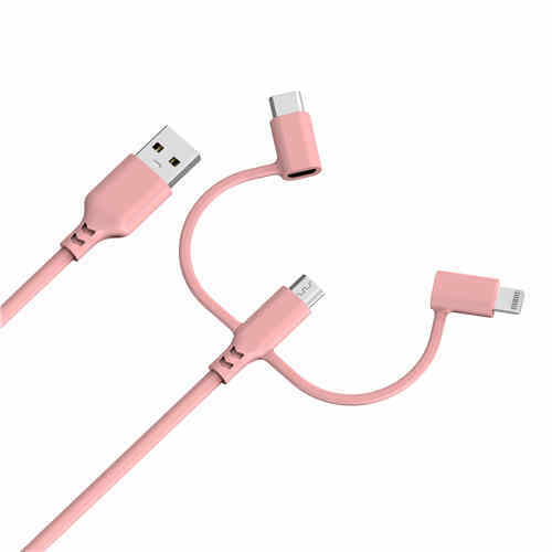 Super Strong & Surprisingly Soft Silicone 3 in 1 cable